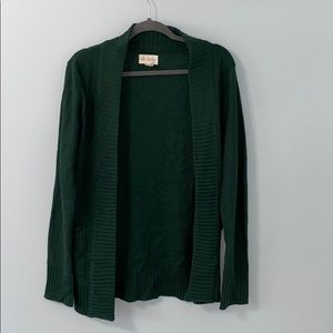 Forest green cardigan